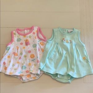2 Carter’s skirt onesies